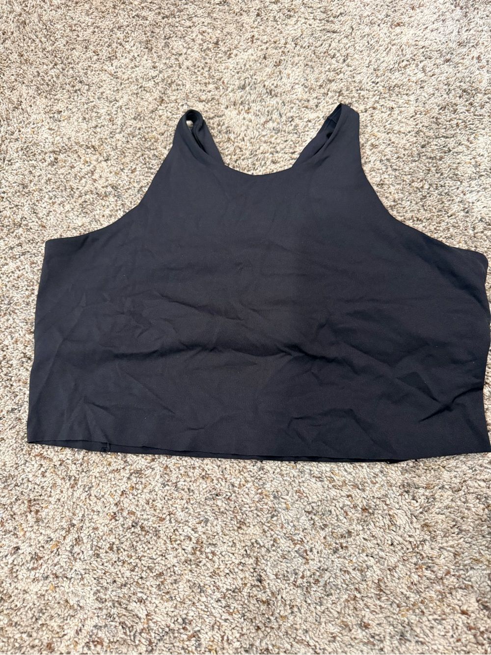 Nike Women's Black Cropped Athletic Tank